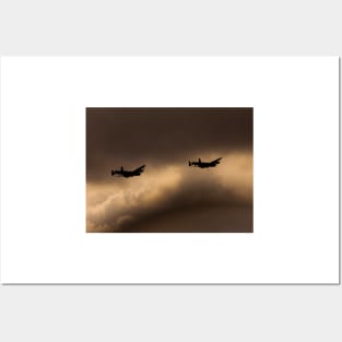 Lancaster Pair at Sunset Posters and Art